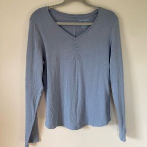 Cynthia Rowley Periwinkle Long-Sleeve Top (L)